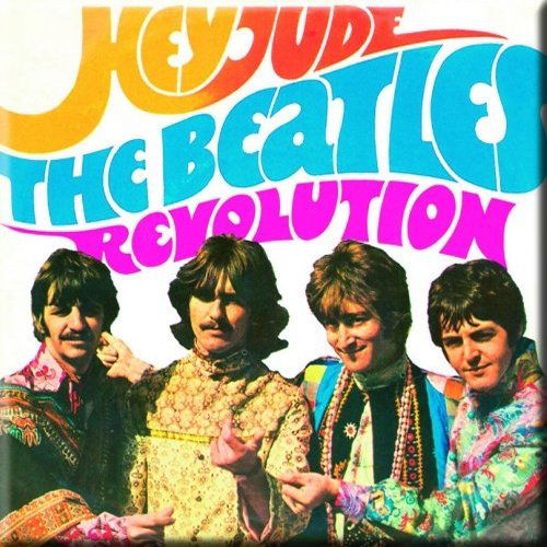 The Beatles Fridge Magnet: Hey Jude / Revolution - The Beatles - Merchandise - Apple Corps - Accessories - 5055295311701 - October 17, 2014