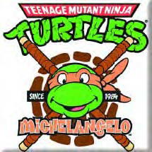 Teenage Mutant Ninja Turtles Fridge Magnet: Michelangelo - Teenage Mutant Ninja Turtles - Gadżety - HBO TMNT - 5055295324701 - 