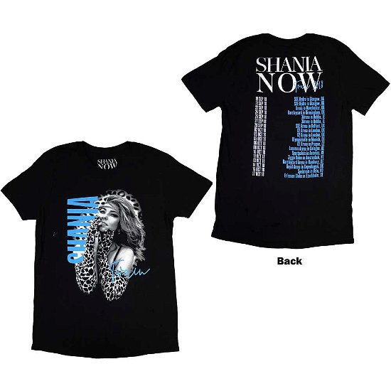 Shania Twain Unisex T-Shirt: Tour 2018 Gloves Photo (Back Print & Ex-Tour) - Shania Twain - Produtos -  - 5056737250701 - 