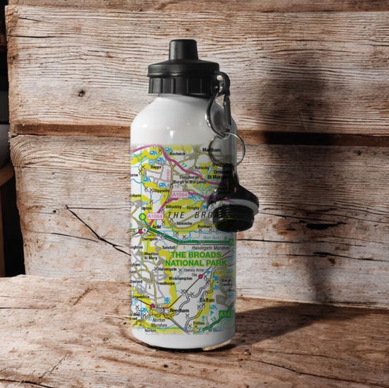 Cover for OS Map 600ml Metal Water Bottle - The Broads (MERCH) (2025)
