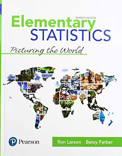 Cover for Ron Larson · Elementary Statistics Picturing the World with Integrated Review Plus MyLab Statistics with Pearson eText -- 18 Week Access Card Package (Hardcover Book) (2019)