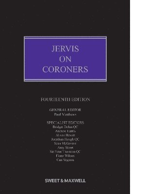 Cover for Paul Matthews · Jervis On Coroners (Hardcover Book) (2019)