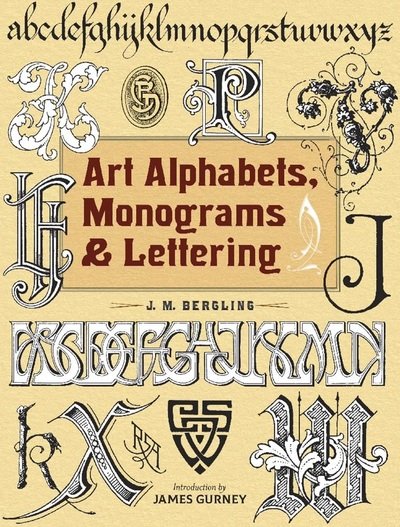 Cover for Jm Bergling · Art Alphabets, Monograms, and Lettering (Pocketbok) (2019)