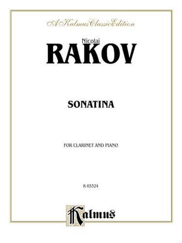 Cover for Nicolai · Rakov Sonatina (Paperback Book) [Kalmus edition] (1985)
