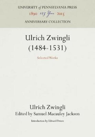 Cover for Zwingli · Sel Writings CB (Buch) [Reprint 2016 edition] (1972)