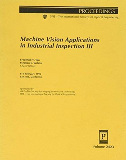 Cover for Wilson · Machine Vision Applications In Industrial Inspecti (Paperback Book) (2006)