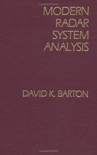 Cover for David K. Barton · Modern Radar System Analysis (Hardcover Book) [First edition] (1988)
