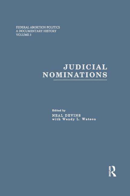 Cover for Neal E. Devins · Judicial Nominations (Paperback Book) (2019)