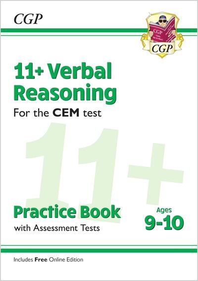 11+ CEM Verbal Reasoning Practice Book & Assessment Tests - Ages 9-10 (with Online Edition) - CGP CEM 11+ Ages 9-10 - CGP Books - Books - Coordination Group Publications Ltd (CGP - 9781789081701 - July 12, 2023