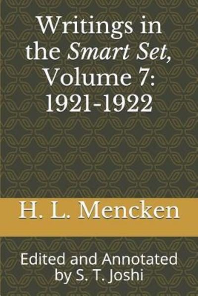 Cover for H. L. Mencken · Writings in the Smart Set, Volume 7 : 1921-1922 (Paperback Book) (2019)
