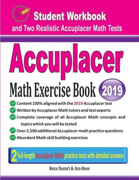 Cover for Ava Ross · Accuplacer Math Exercise Book (Paperback Book) (2019)