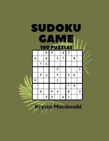 Cover for Krysta Macdonald · Sudoku Game 100 Puzzles (Paperback Book) (2017)
