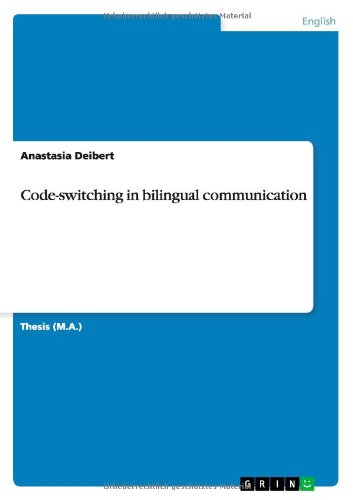 Cover for Deibert · Code-switching in bilingual com (Book) (2014)