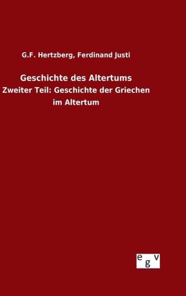 Cover for G F Justi Ferdinand Hertzberg · Geschichte Des Altertums (Inbunden Bok) (2015)