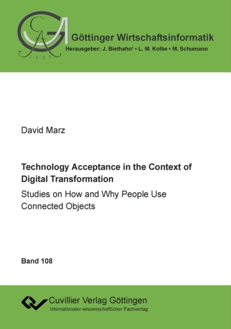 Cover for David Marz · Technology Acceptance in the Context of Digital Transformation (Paperback Book) (2021)