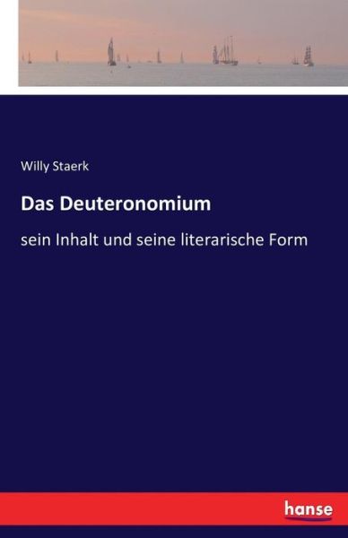 Cover for Staerk · Das Deuteronomium (Book) (2016)