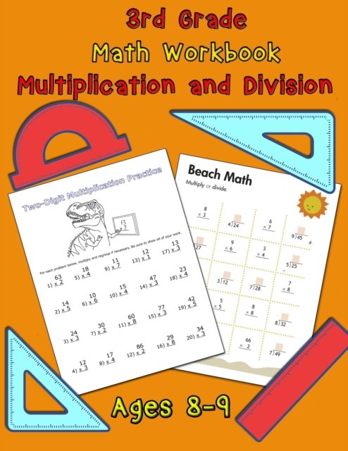 Cover for C Smith · 3rd Grade Math Workbook - Multiplication and Division - Ages 8-9 (Paperback Book) (2021)