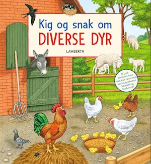 Cover for Lena Lamberth · Kig og snak om diverse dyr (Pappbok) [1. utgave] (2023)