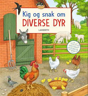 Cover for Lena Lamberth · Kig og snak om diverse dyr (Pappbok) [1. utgave] (2023)