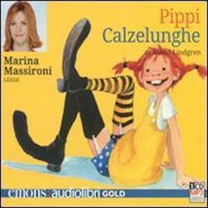 Cover for Astrid Lindgren · Pippi Calzelunghe  - Audiolibro letto da Marina Massironi (MERCH) (2012)