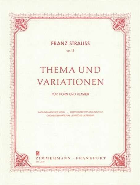 Cover for Strauss · Thema und Variationen (Buch)