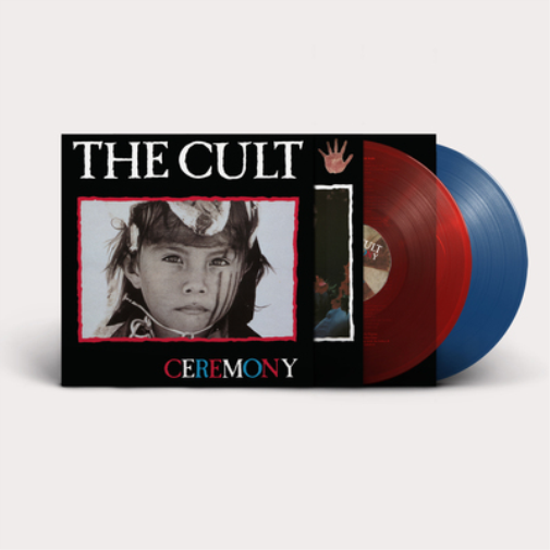 Cover for The Cult · Ceremony (LP) [Limited Transparent Red &amp; Blue Vinyl edition] (2023)