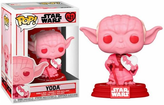 Valentines- Yoda W/heart - Funko Pop! Star Wars: - Produtos - FUNKO - 0889698528702 - 7 de janeiro de 2021