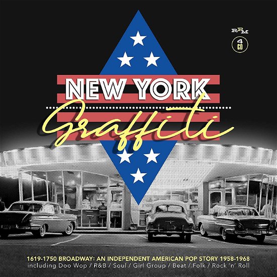 Cover for New York Graffiti - 1619-1750 Broadway - An Independent American Pop Story 1958-1968 (CD) (2019)