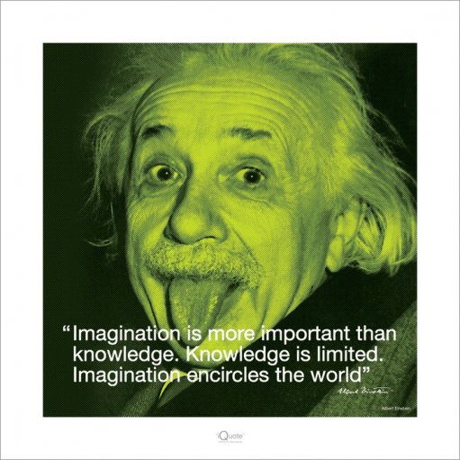 Cover for Albert Einstein · Albert Einstein - I.Quote - Imagination (Poster 40X40 Cm) (MERCH)