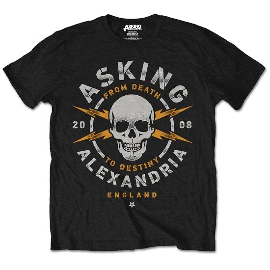 Asking Alexandria Unisex T-Shirt: Danger (Retail Pack) - Asking Alexandria - Koopwaar - Bandmerch - 5056170627702 - 