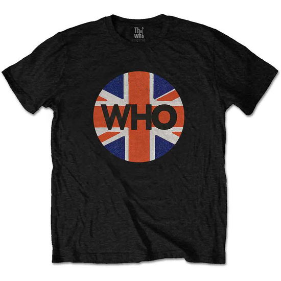 The Who Unisex T-Shirt: Union Jack Circle - The Who - Merchandise -  - 5056368615702 - 