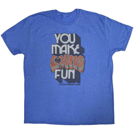 Cover for Fleetwood Mac · Fleetwood Mac Unisex T-Shirt: You Make Loving Fun (Blue) (Ex-Tour) (T-shirt) [size XXL] (2024)