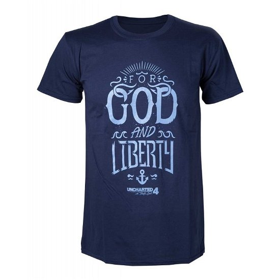 UNCHARTED 4 - T-Shirt For God and Liberty - Uncharted 4 - Produtos -  - 8718526521702 - 7 de fevereiro de 2019