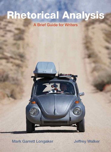 Cover for Mark Longaker · Rhetorical Analysis: A Brief Guide for Writers (Paperback Book) (2010)