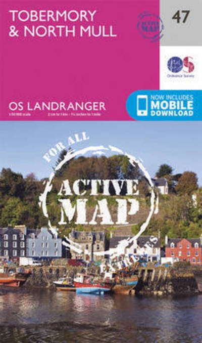 Cover for Ordnance Survey · Tobermory &amp; North Mull - OS Landranger Active Map (Map) [February 2016 edition] (2016)