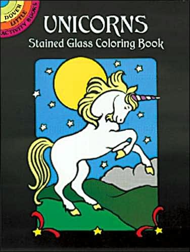Cover for Noble Noble · Unicorns Stained Glass Colouring Book - Little Activity Books (MERCH) (2000)