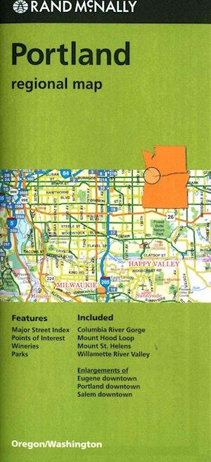 Cover for Rand McNally · Rand Mcnally Portland Regional Map (Landkarten) (2014)