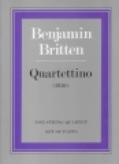 Cover for Benjamin Britten · Quartettino (Paperback Bog) (1998)