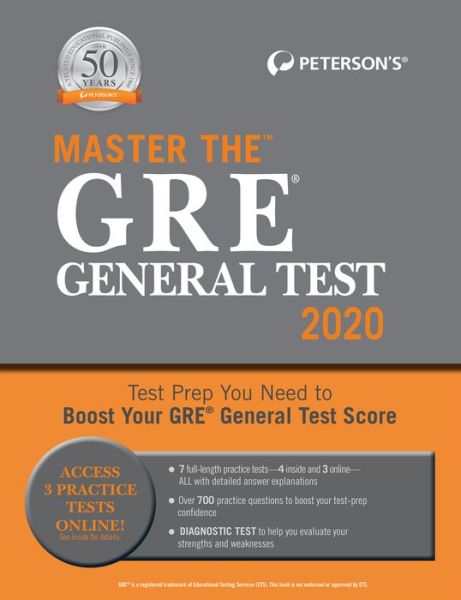 Cover for Peterson's · Master the GRE General Test 2020 (Paperback Book) (2019)