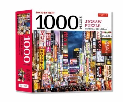 Tokyo by Night - 1000 Piece Jigsaw Puzzle: Tokyo's Kabuki-cho District at Night: Finished Size 24 x 18 inches (61 x 46 cm) - Tuttle Studio - Gra planszowa - Tuttle Publishing - 9780804854702 - 8 marca 2022