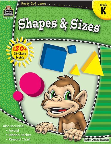 Cover for Teacher Created Resources Staff · Ready-set-learn: Shapes &amp; Sizes Grd K (Ready Set Learn) (Paperback Bog) (2007)