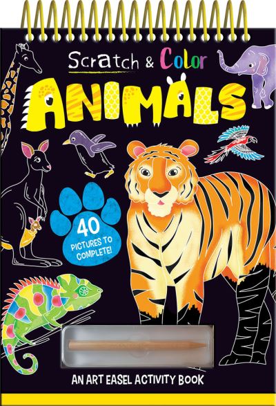 Cover for Jenny Copper · Scratch and Color Animals (Hardcover Book) (2022)