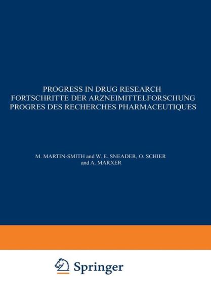 Cover for Jucker · Progress in Drug Research / Fortschritte der Arzneimittelforschung / Progres des recherches pharmaceutiques - Progress in Drug Research (Paperback Book) [Softcover reprint of the original 1st ed. 1969 edition] (2012)