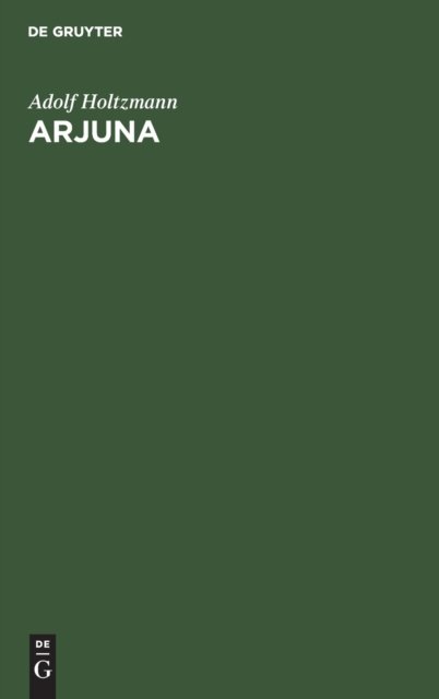 Cover for Adolf Holtzmann · Arjuna (Hardcover Book) (1901)