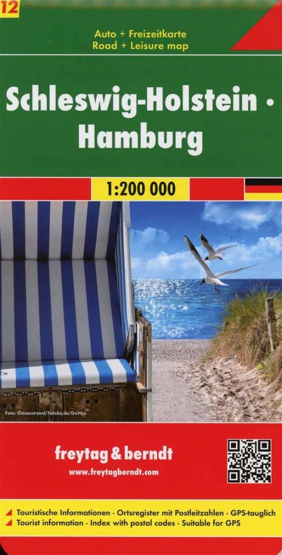 Cover for Freytag-Berndt · Schleswig-Holstein - Hamburg Sheet 12 Road Map 1:200 000 (Landkart) (2018)
