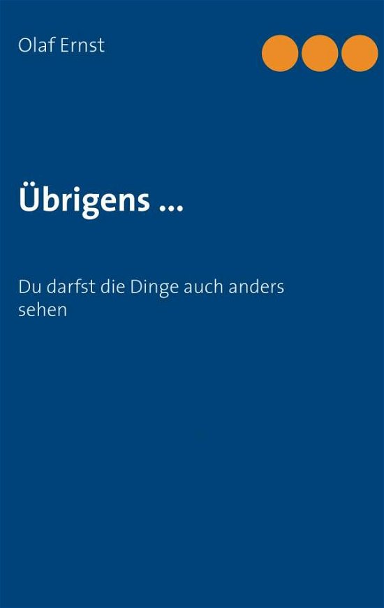 Cover for Ernst · Übrigens ... (Bog) (2018)