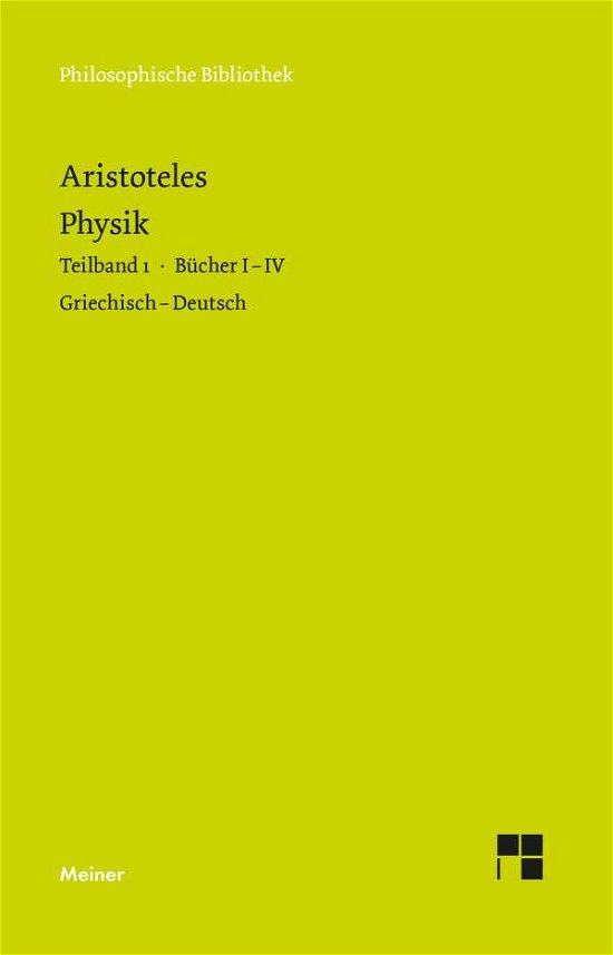 Cover for Aristoteles · Physik. Teilband 1: Bücher (Bog)