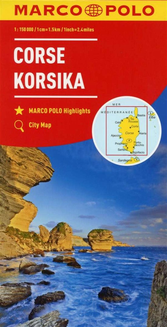 Cover for Marco Polo · Corsica Marco Polo Map - Marco Polo Maps (Landkarten) (2023)