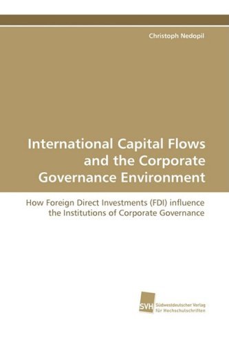 Cover for Christoph Nedopil · International Capital Flows and the Corporate Governance Environment (Paperback Book) (2009)