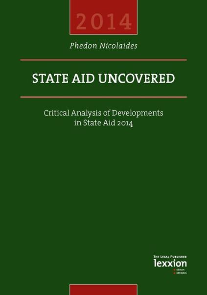 Cover for Phedon Nicolaides · State Aid Uncovered - Critical (Taschenbuch) (2015)